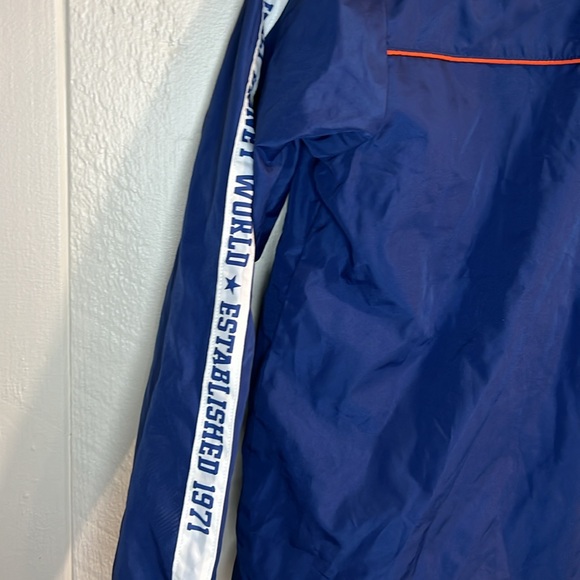 Walt Disney World Rain Jacket Windbreaker Hooded Blue - size Large - Picture 10 of 11